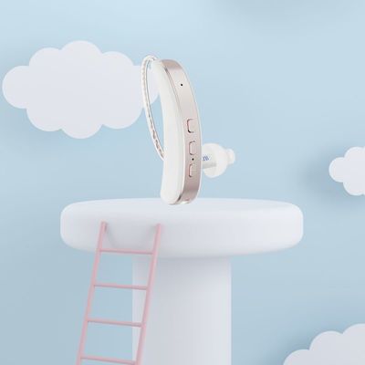 25 घंटे की बैटरी लाइफ के साथ आरामदायक बीटीई प्रकार शोर कम करने वाले श्रवण यंत्र