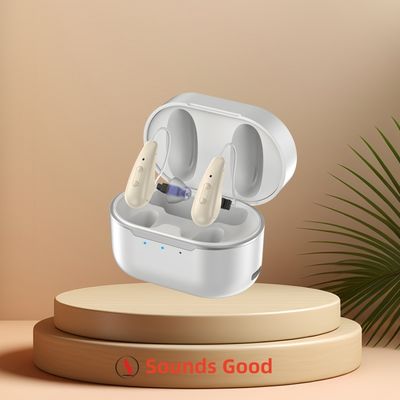 आरआईसी ओटीसी श्रवण यंत्र 4 कार्यक्रम 40dB लाभ डिजिटल रिचार्जेबल श्रवण एम्पलीफायर स्पष्ट ध्वनि
